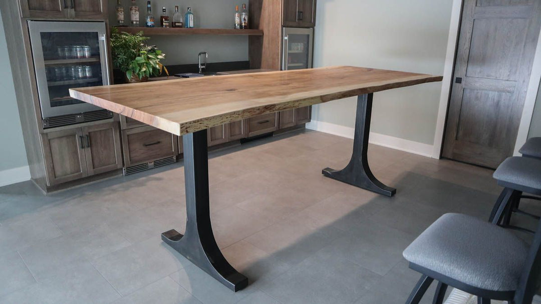 Fowler MI 40x108x42 Metal-T modified pecan slab natural satin natural steel 2