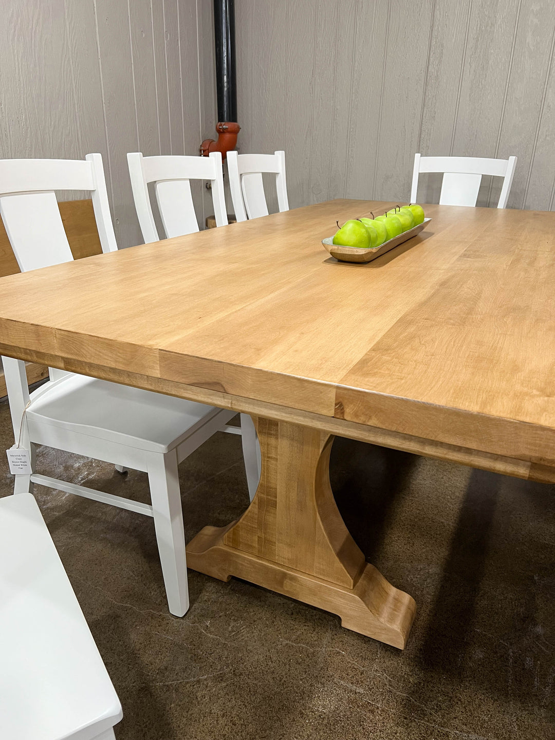 |#140| HARD MAPLE CRAFTSMAN TABLE, BENCH, & LEAVES