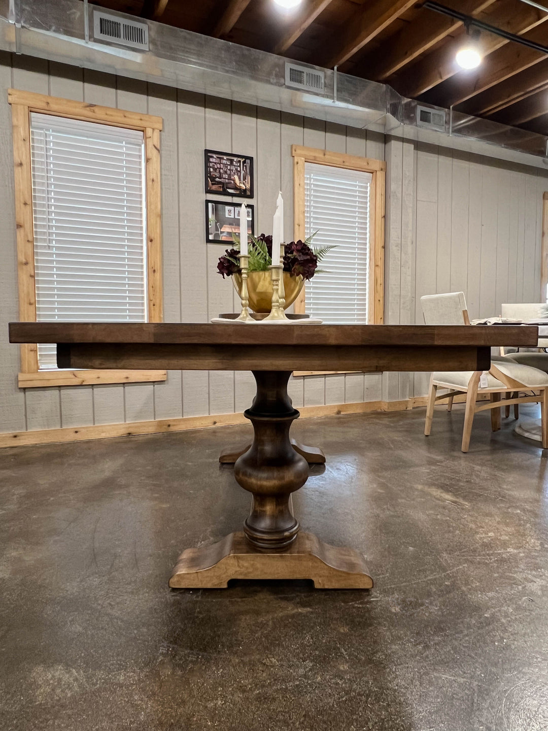|#106| HARD MAPLE BELLHOUSE TABLE