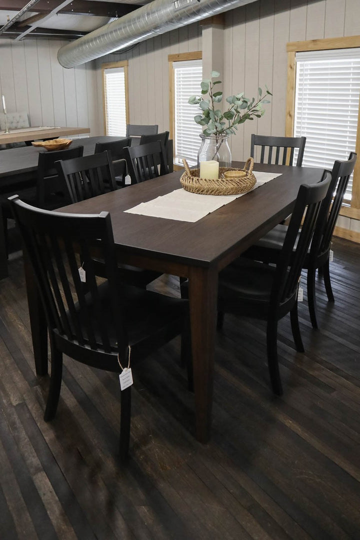 |#155| HICKORY TAPERED FOUR LEG TABLE