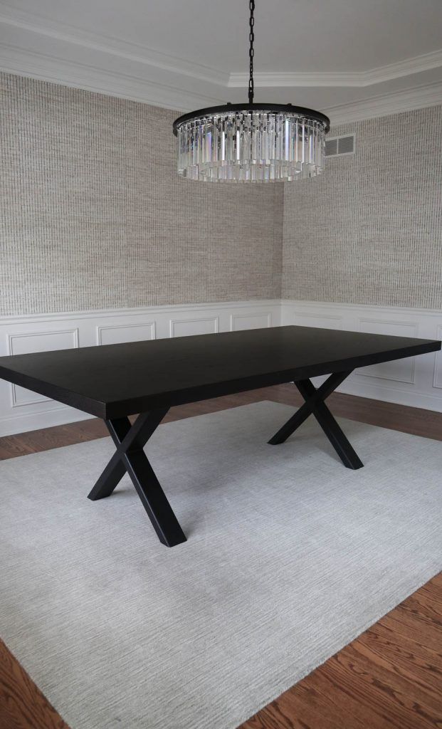 Naperville 46x90x30 Metal X base 2x4 tubing extra thick top clean edge no distress Black Espresso satin Wrinkle Black 2 621x1024
