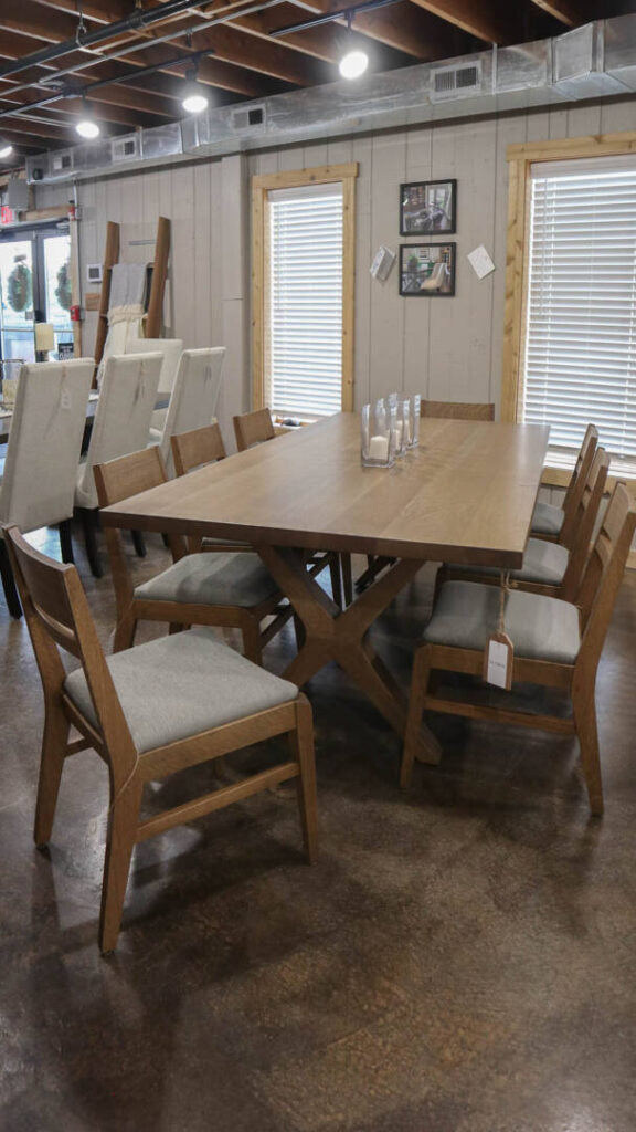 |#120| QUARTER SAWN WHITE OAK BREWER TABLE