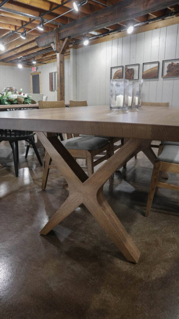 |#120| QUARTER SAWN WHITE OAK BREWER TABLE