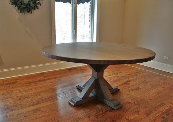 Custom pedestal tables