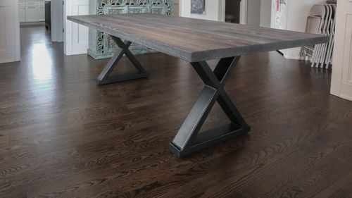 Elmhurst-44x86-Metal-Connected-X-base-2x4-ash-thick-top-no-apron-no-cross-brace-clean-edge-no-distress-no-grooves-Black-Espresso-w-white-cerused-flat-Natural-steel-base-2-2