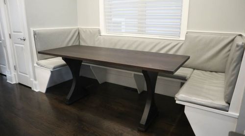 Chicago 30x75x31.5 Crescent ash standard top no apron minimal distress clean edge Silverton Brown flat